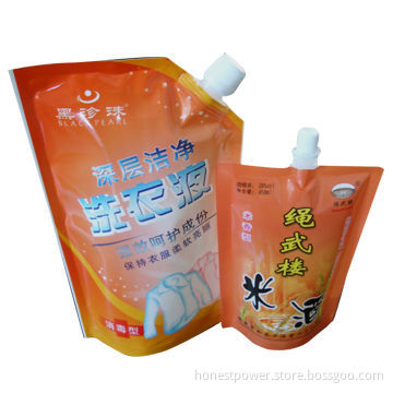 Liquid Pouches with Laminated Film, Customized Rotogravure Printings, Designs and Sizes are Accepted